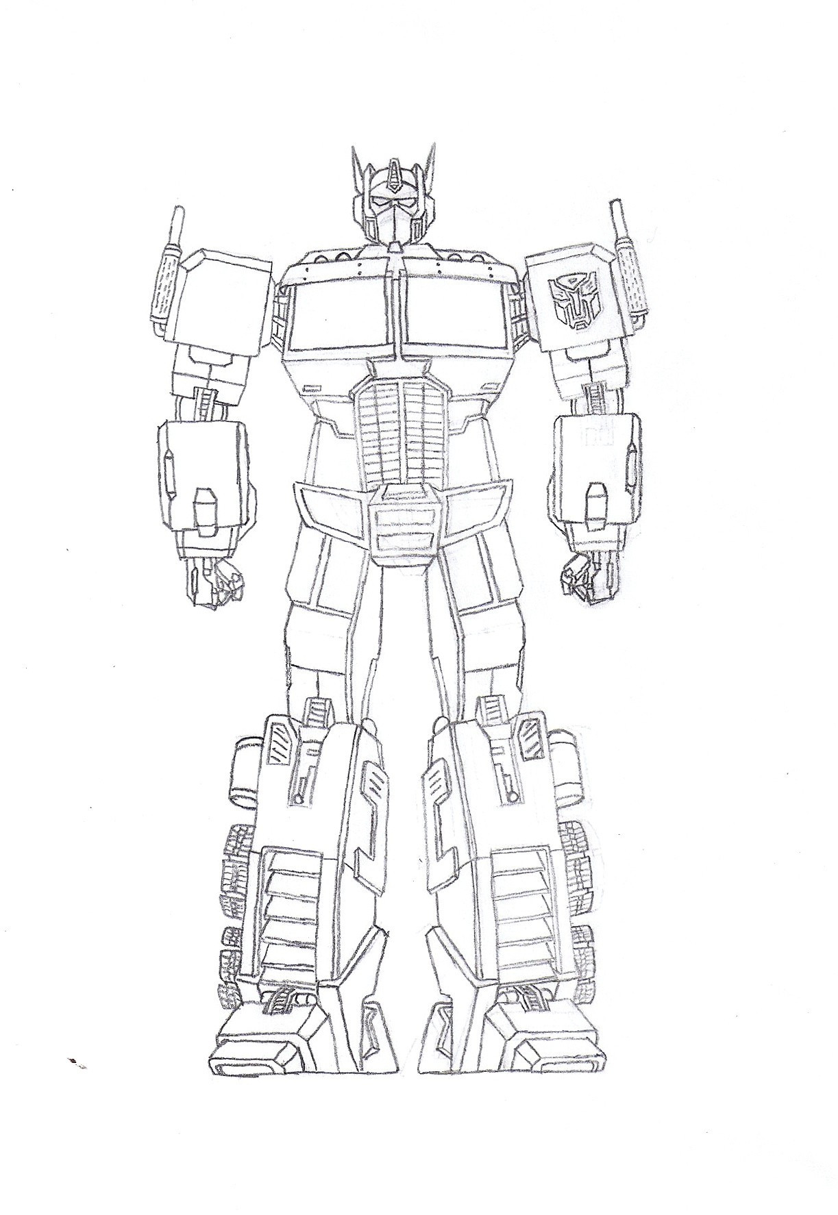 1223x1774 Transformers Optimus Prime Coloring Pages Free Draw To Color Fancy - Transformers Prime Drawing