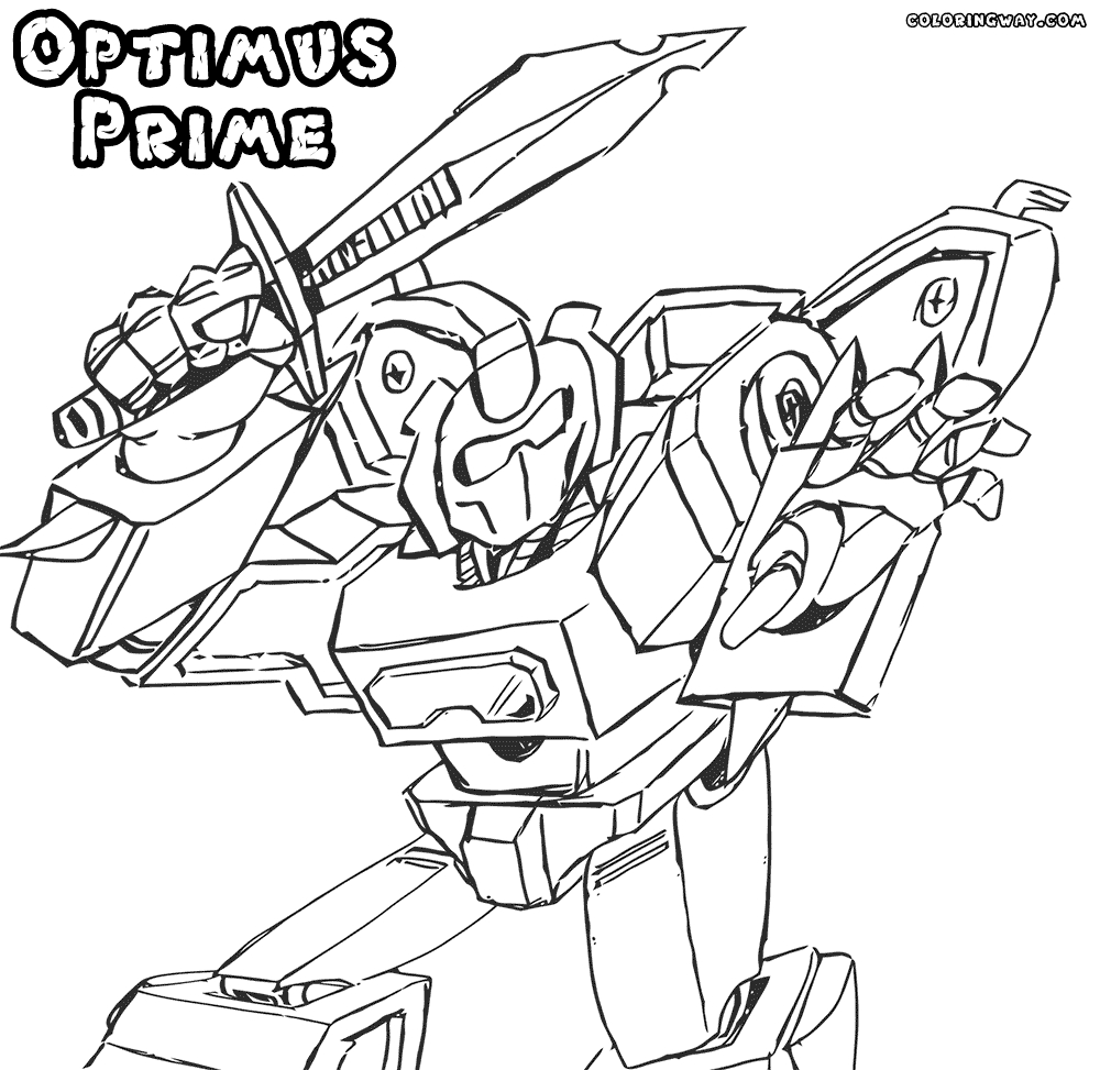 1000x973 Transformers Prime Coloring Pages - Transformers Prime Drawing