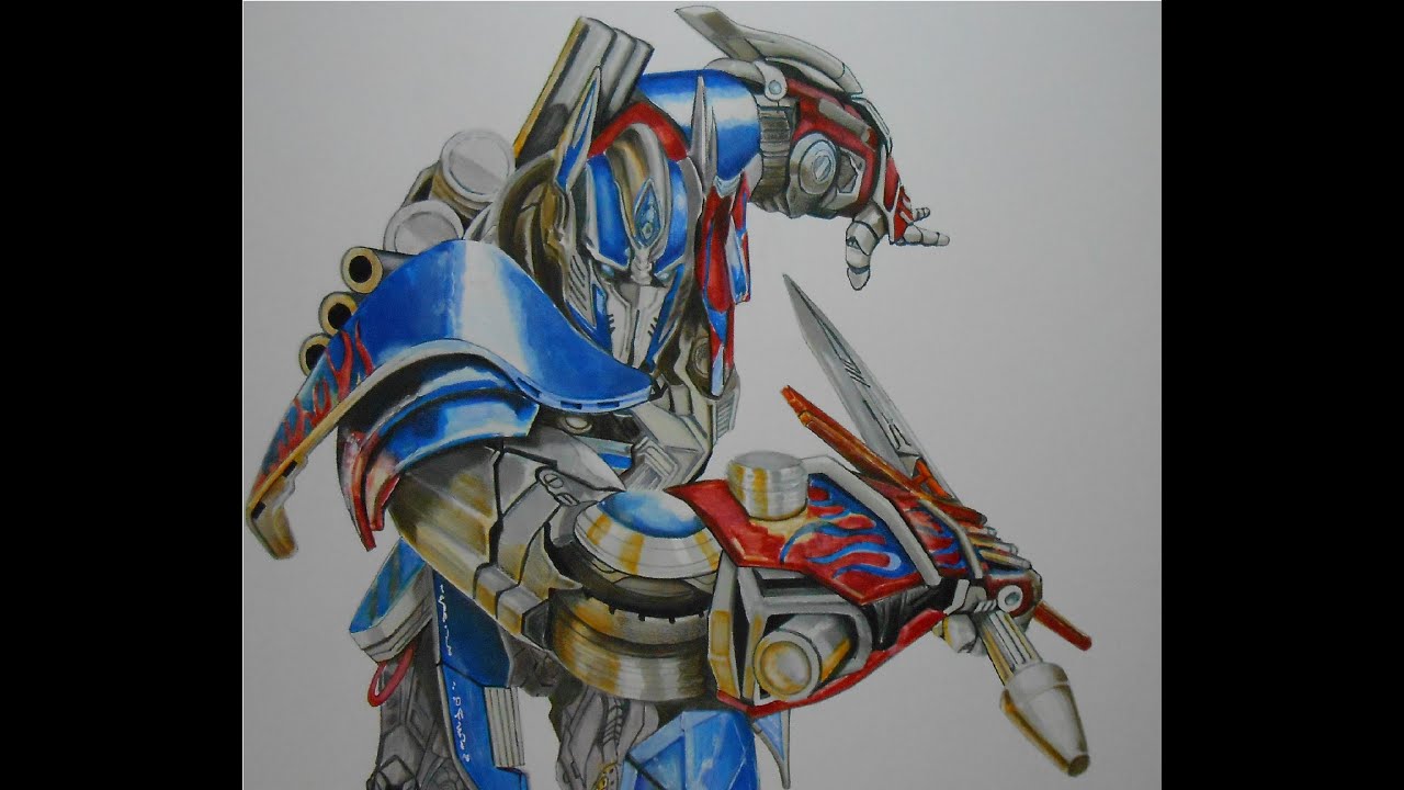 1280x720 Drawing Optimus Prime Speed Painting - Transformers Prime Drawing