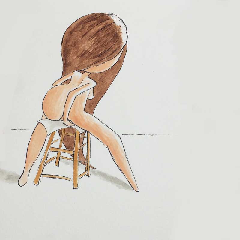 800x800 Six Days Of Lilsophie Watercolour Paintings, In Painting - Transgender Drawings