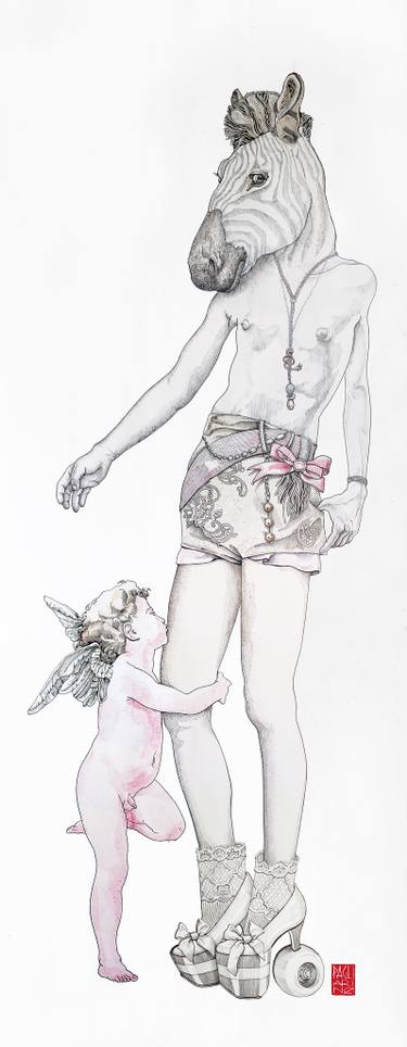 375x964 Transgender Drawings For Sale Saatchi Art - Transgender Drawings