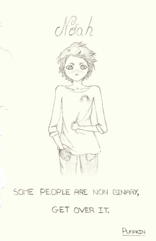512x790 some people are non binary, get over it - Transgender Drawings