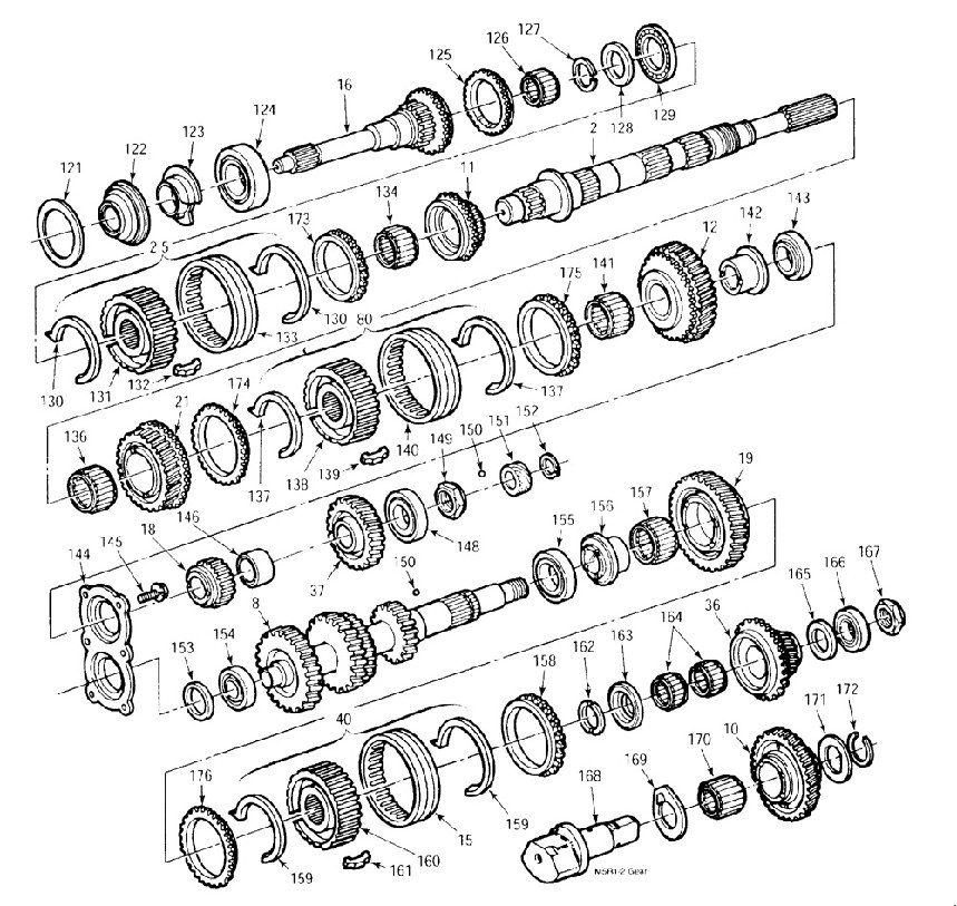 859x813 ford ranger speed transmission parts - Transmission Drawing