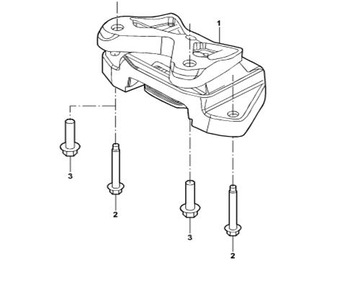 350x285 genuine transmission support for ford transit ba - Transmission Drawing