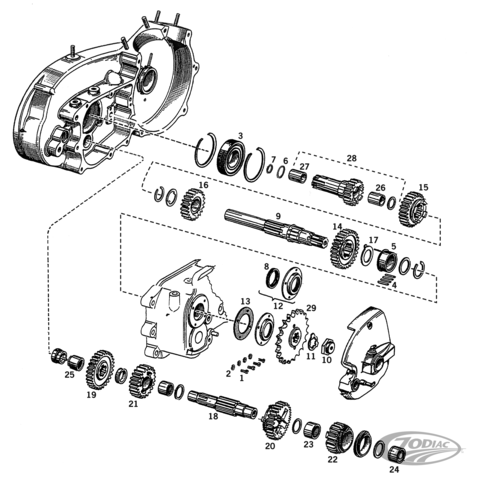 481x480 transmission parts for speed sportster - Transmission Drawing