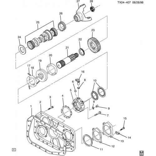 500x500 transmission parts - Transmission Drawing