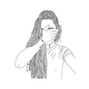 300x300 transparent tumblr overlays foto tumblr girl drawing, hipster - Transparent Drawing