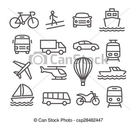 450x403 Transport Line Icons - Transport Drawing