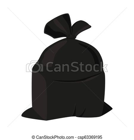 450x470 Cartoon Full Trash Bag Garbage Ecoloogic Recycle Waste Disposal - Trash Bag Drawing