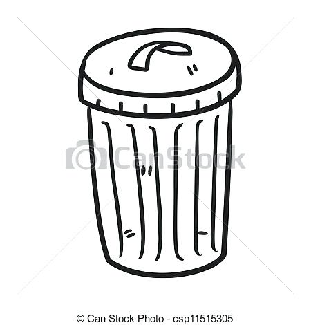 450x470 Drawing Trash Bag Stock Vector Can Sketch Stefanradtke - Trash Bag Drawing