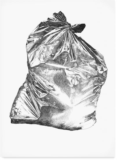 404x550 Drawing Graphite Texture Plastic Trash Bag Material Drawings - Trash Bag Drawing