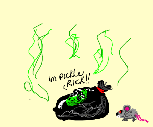 300x250 Rotten Pickle - Trash Bag Drawing