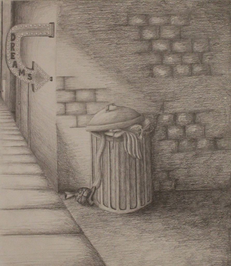 891x1024 Social Commentary Trash Can Drawings Ib Art Year Drawings - Trash Can Drawing
