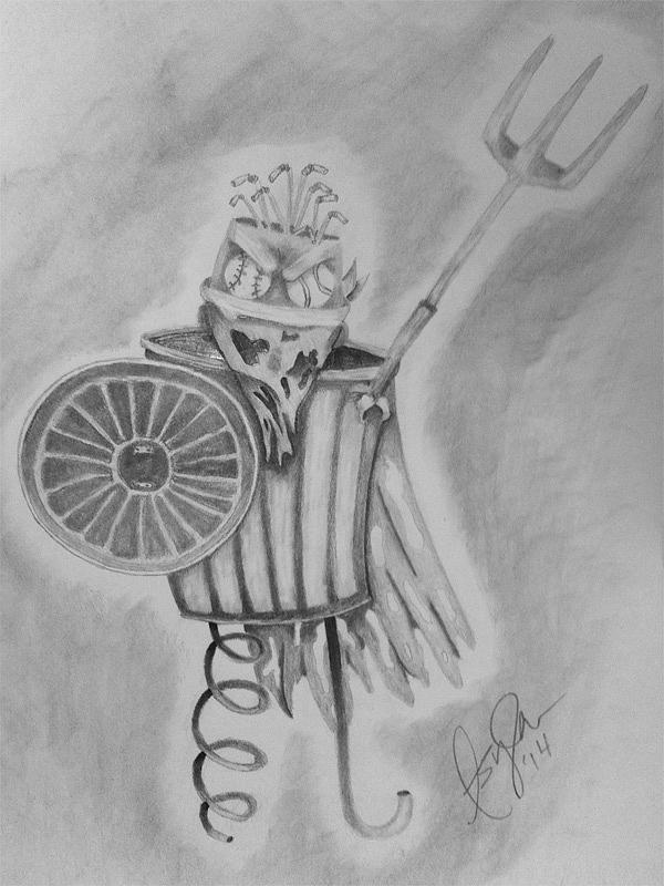 600x800 Garbage Dump Dan Drawing - Trash Drawing