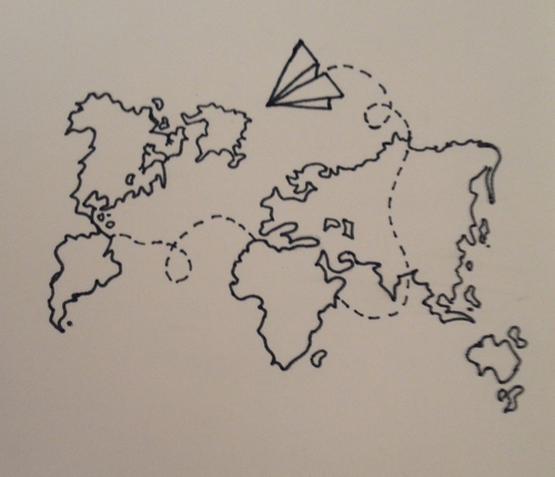 500x430 Image In Collection - Travel Drawing