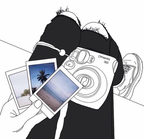 500x484 Image In Tumblr Outlines Collection - Travel Drawing Tumblr