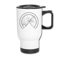 190x190 mountain sunrise sunset seal drawing travel mug spreadshirt - Travel Mug Drawing