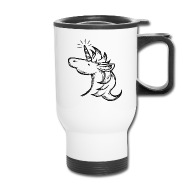 190x190 hand drawn unicorn travel mug spreadshirt - Travel Mug Drawing
