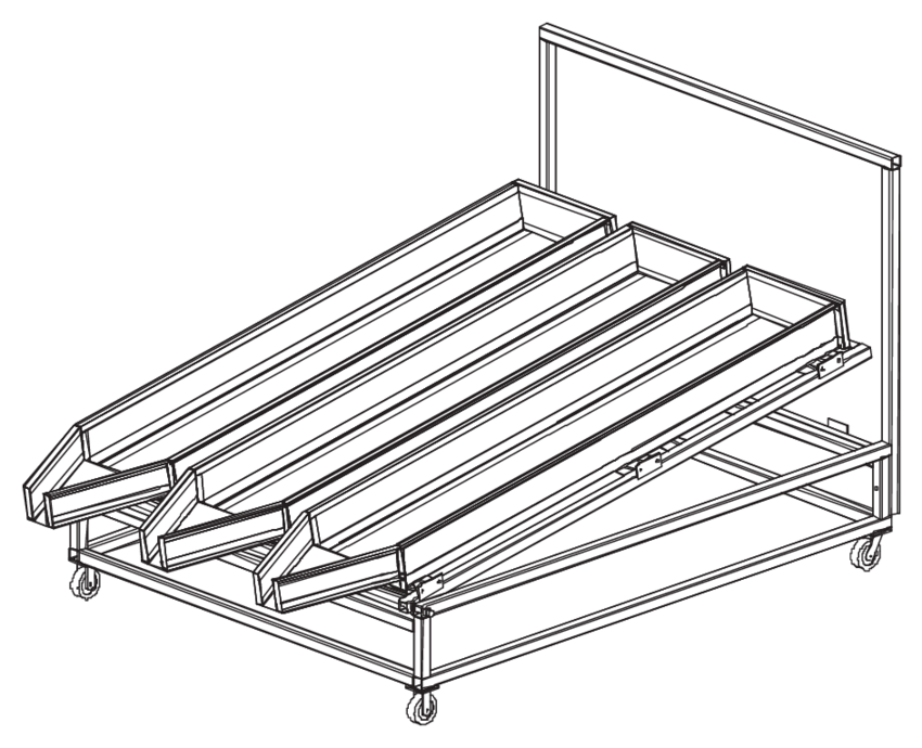 850x690 drawing of soil erosion trays on the tray cart download - Tray Drawing