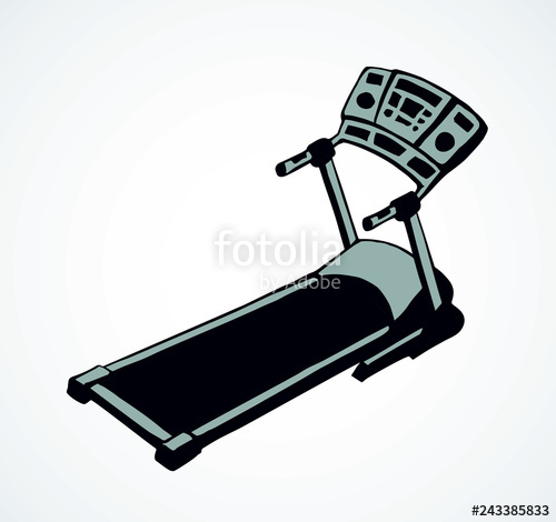 500x470 treadmill vector drawing stock image and royalty free vector - Treadmill Drawing