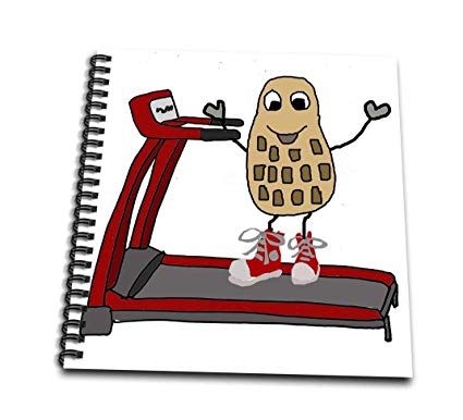 425x386 funny peanut running on treadmill exercise nut - Treadmill Drawing