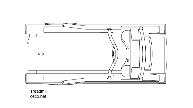 640x360 autocad drawing treadmill, device for walking or running dwg - Treadmill Drawing