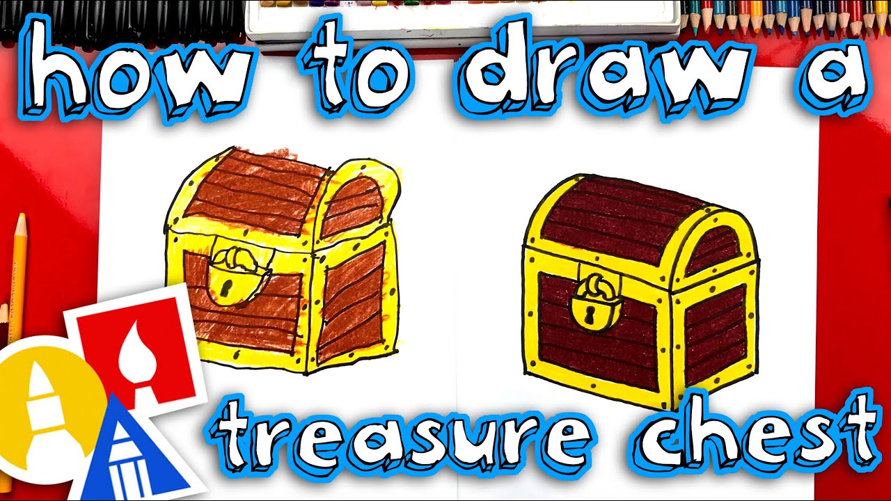 1280x720 How To Draw A Treasure Chest - Treasure Box Drawing