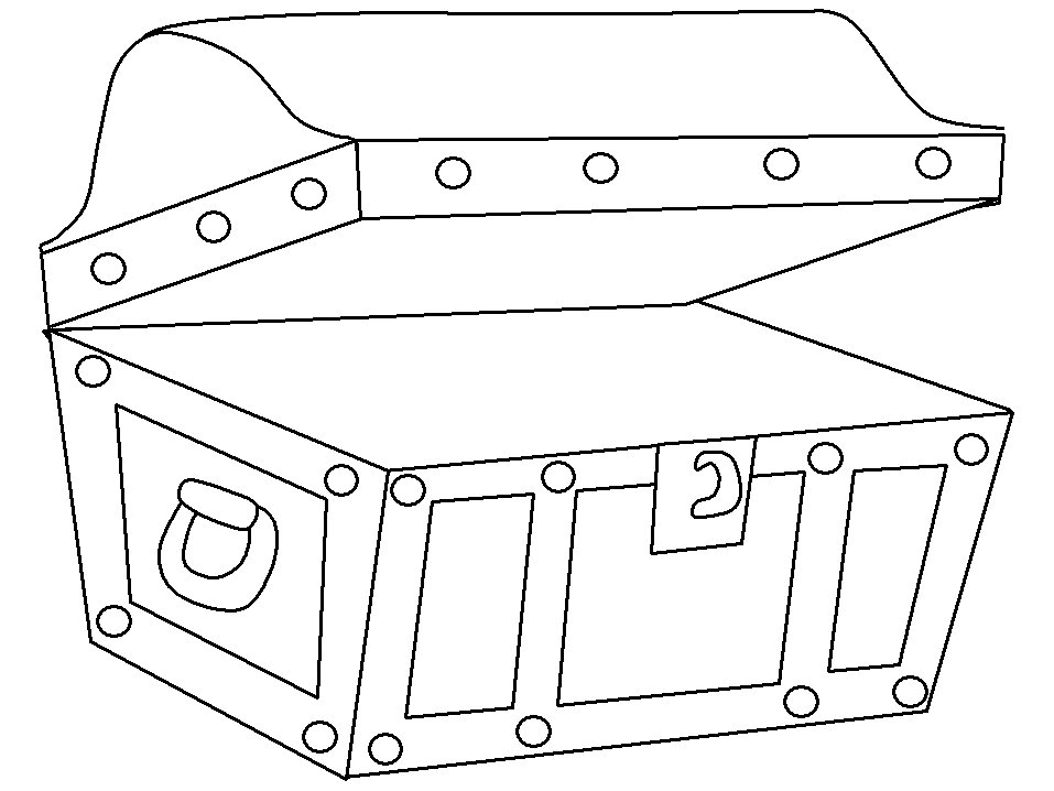 957x718 Chest Drawing Treasure Box For Free Download - Treasure Box Drawing