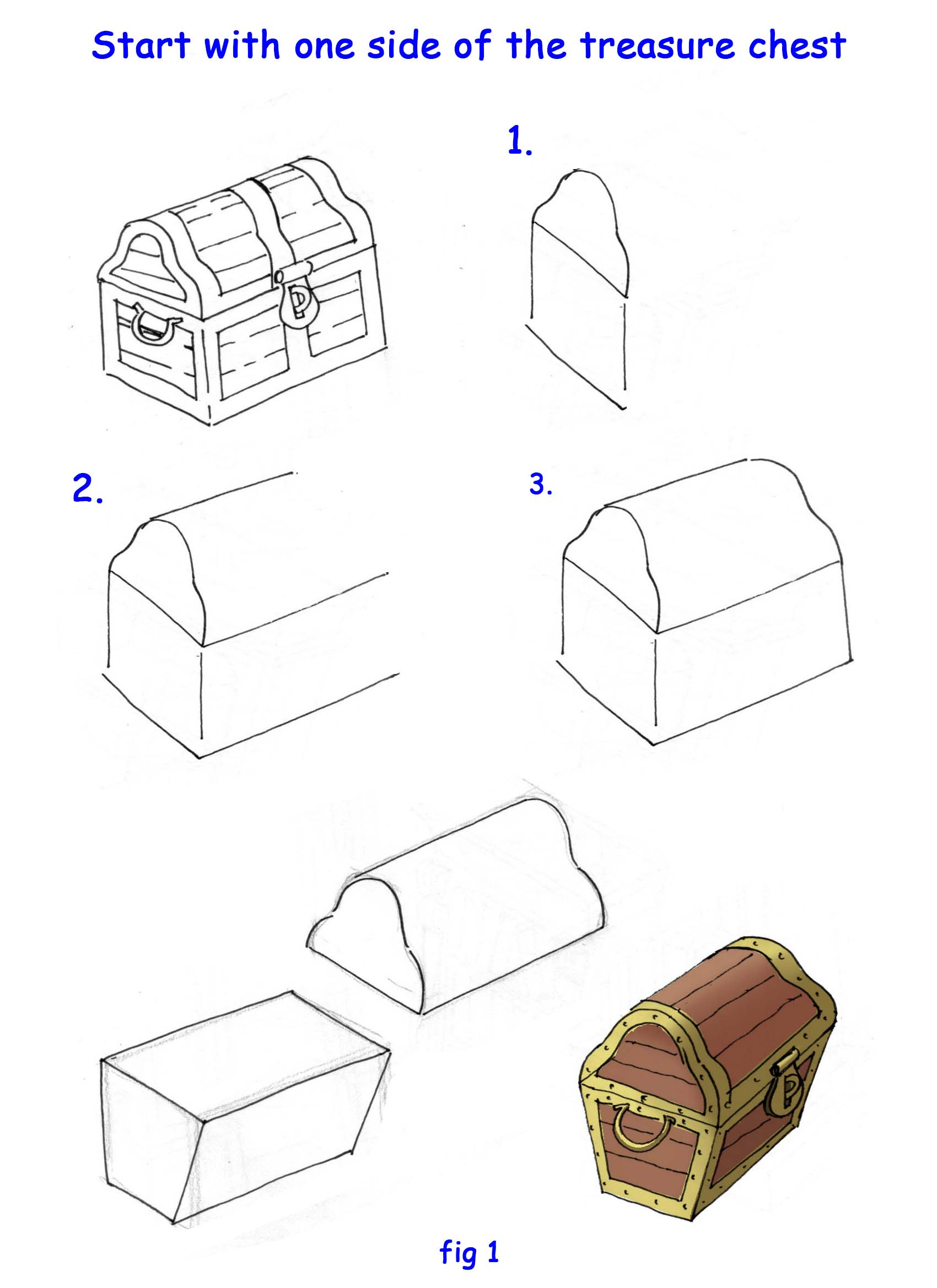 25+ Best Looking For Treasure Chest Drawing Easy | Invisible Blogger