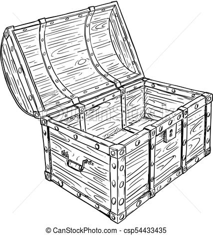 427x470 Huge Collection Of 'open Treasure Chest Drawing' Download More - Treasure Chest Drawing
