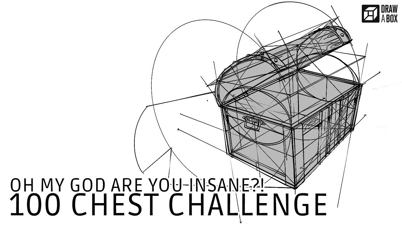 Treasure Chest Line Drawing