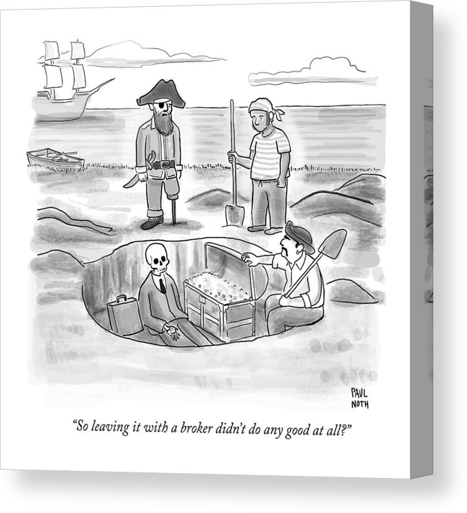 678x745 Pirates Stand Around A Dug Up Treasure Chest Canvas Print Canvas - Treasure Chest Line Drawing