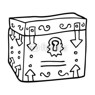 400x400 Line Drawing Cartoon Treasure Chest Buy Photos Ap Images - Treasure Chest Line Drawing