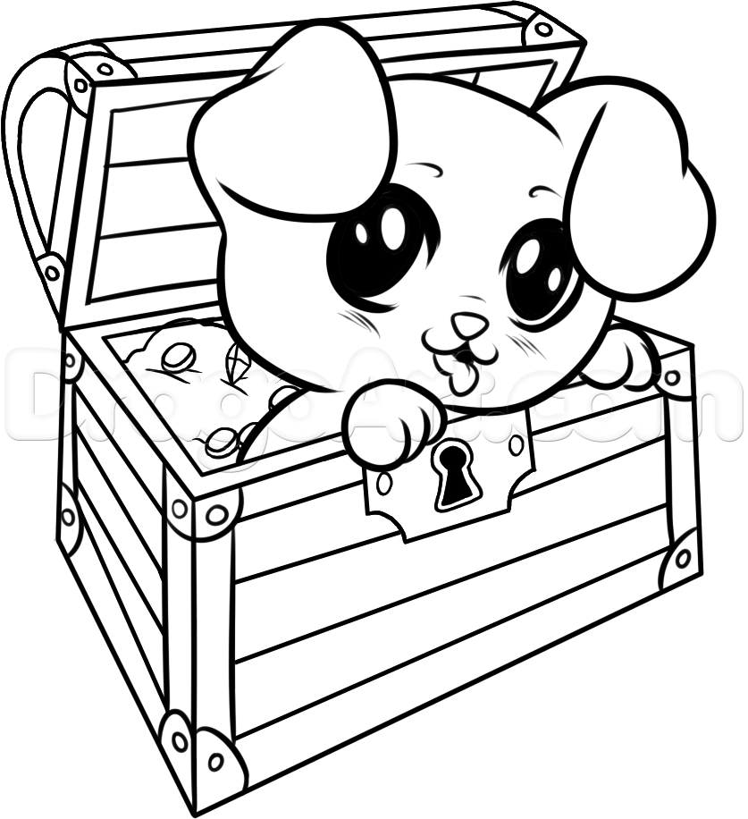 837x916 Step How To Draw Treasure - Treasure Drawing