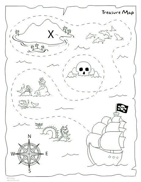 462x599 diy treasure map printable pirate party pirates, pirate - Treasure Map Drawing