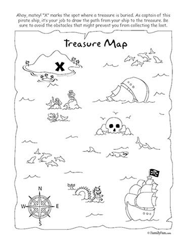 372x482 springtime mickey bark recipe all about the kidds pirates - Treasure Map Drawing