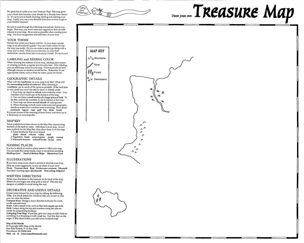 1000x800 treasure map - Treasure Map Drawing