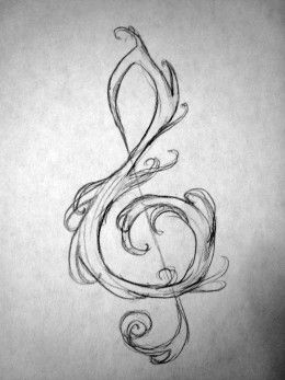 260x347 How To Draw A Treble Clef - Treble Clef Drawing