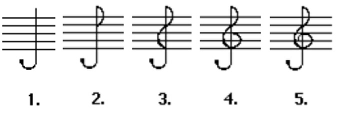 678x243 Treble Clef - Treble Clef Drawing