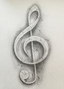 215x300 Treble Clef Drawings Fine Art America - Treble Clef Drawing