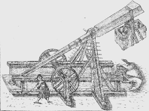 490x366 Historic Trebuchet Illustrations Pt - Trebuchet Drawing