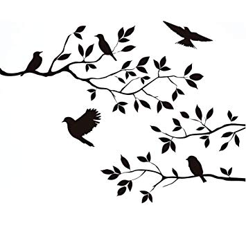 Tree And Bird Drawing at PaintingValley.com | Explore collection of ...