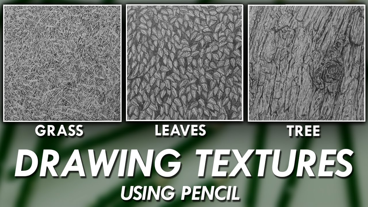 1280x720 How To Draw Realistic Textures Using Pencils! - Tree Bark Texture Drawing