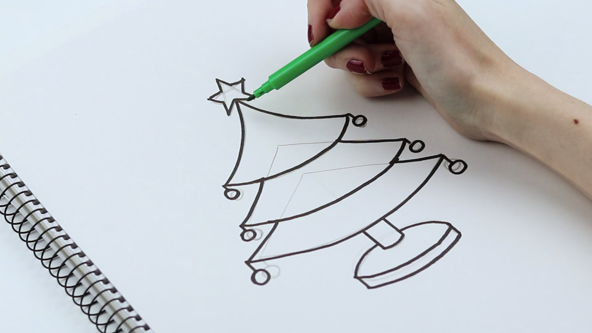 1920x1080 How To Draw Christmas Trees - Tree Christmas Drawing