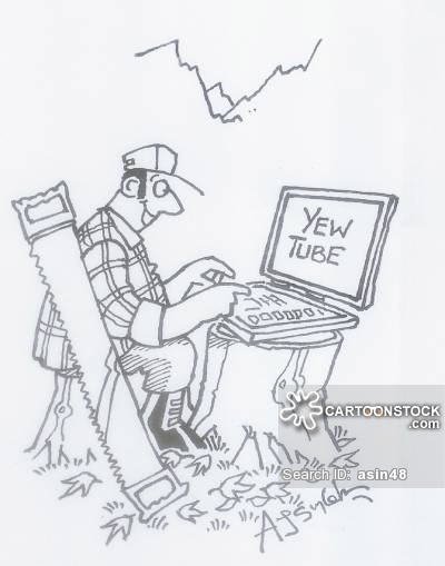 400x509 Cutting Down Trees Cartoons And Comics - Tree Cutting Drawing