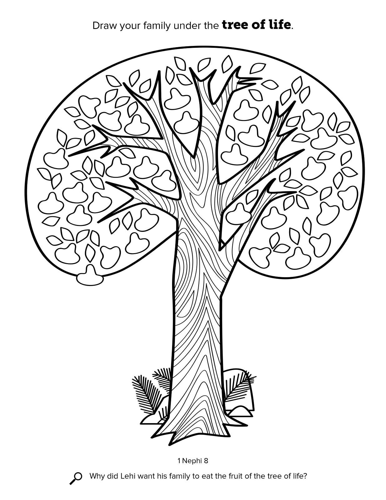 1236x1600 The Tree Of Life - Tree Drawing Book