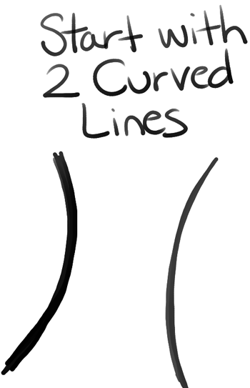 350x543 How To Draw Cartoon Trees With Easy Step - Tree Drawing Cartoon