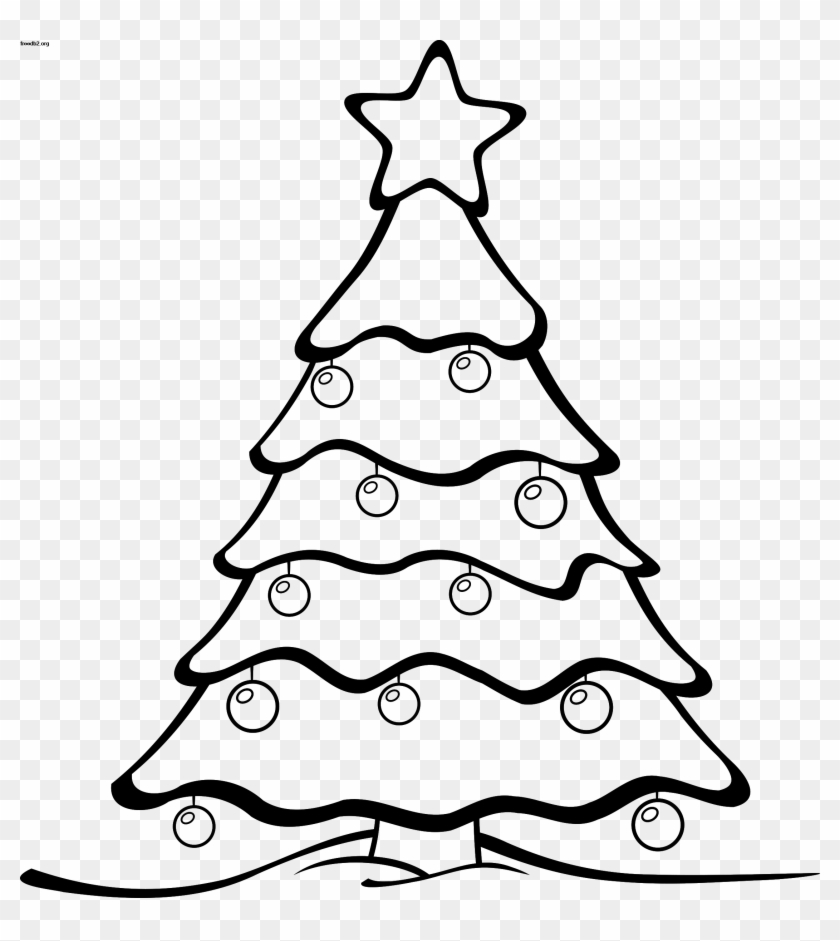 840x941 Christmas Star Clip Art Black And White Black And White - Tree Drawing Clipart