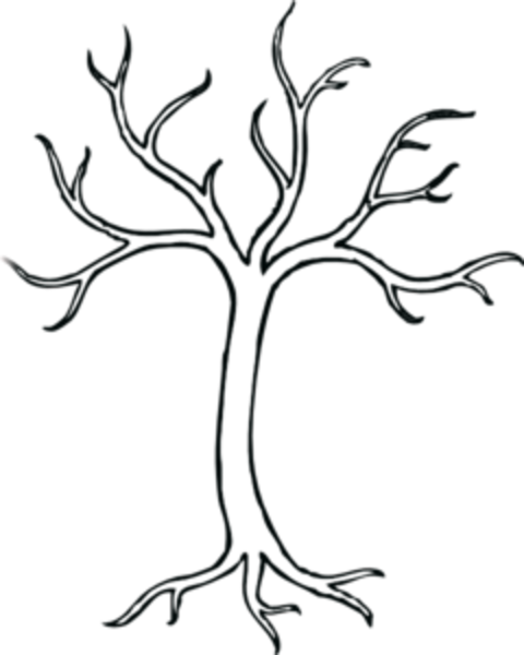 480x600 leafless tree drawings clip art art tree coloring page, tree - Tree Drawing Clipart