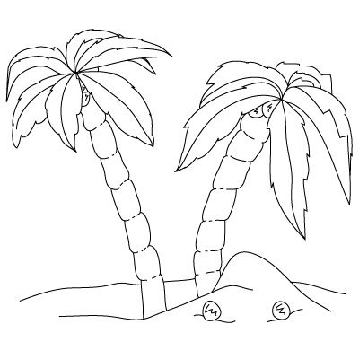 400x400 Want To Learn How To Draw Palm Trees Follow Our Simple Step - Tree Drawing For Kids